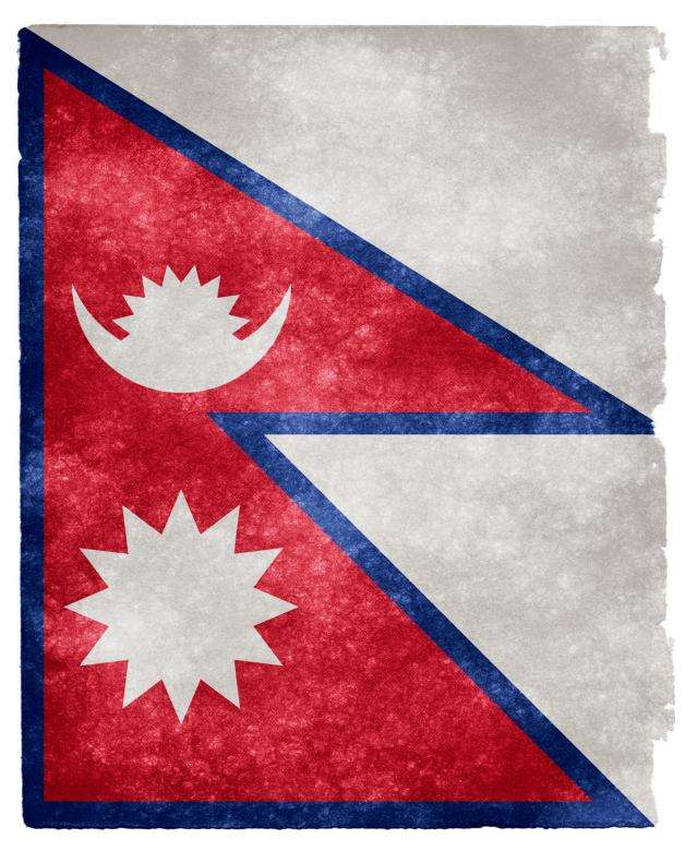 Nepal flag stock image