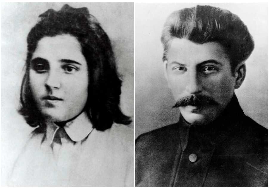 Nadezhda Alliluyeva and Joseph Stalin in 1917