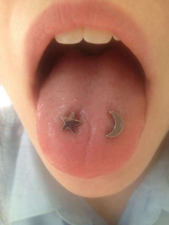 star tongue piercing