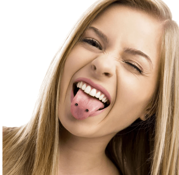 gothic snake eye tongue piercing 