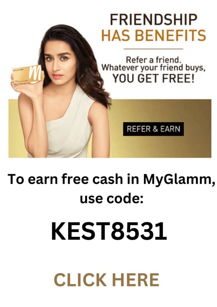 myglamm refer and earn