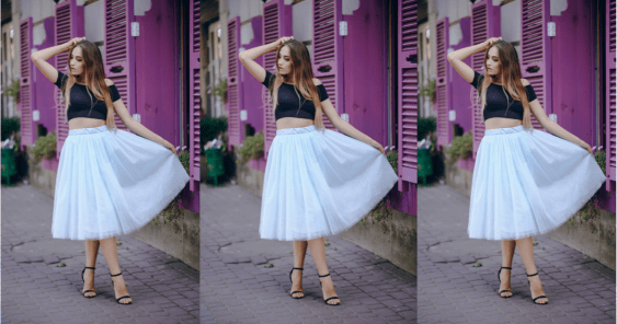 a line skirt